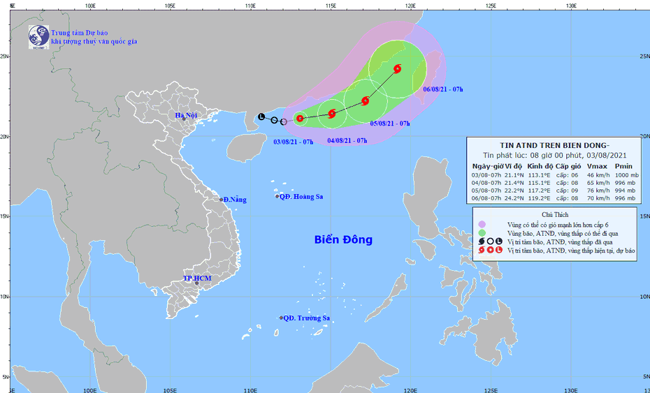 Biển Đông sắp hứng bão số 4, Bắc Bộ nắng nóng diện rộng