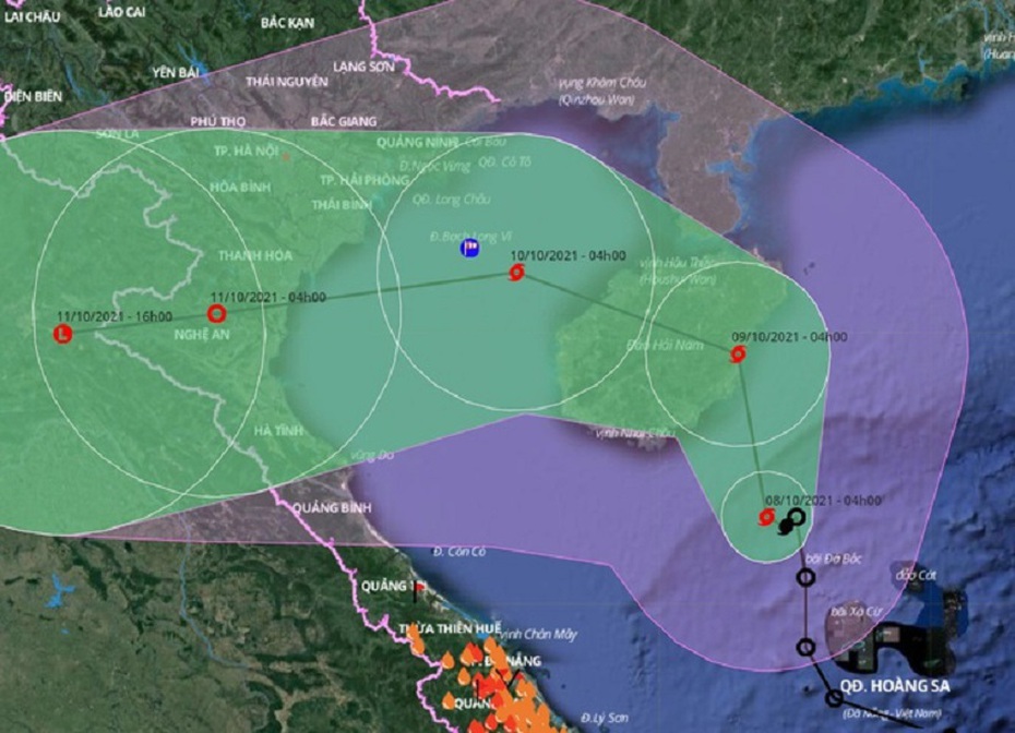 Bão số 7 di chuyển nhanh phức tạp, có khả năng đổi hướng