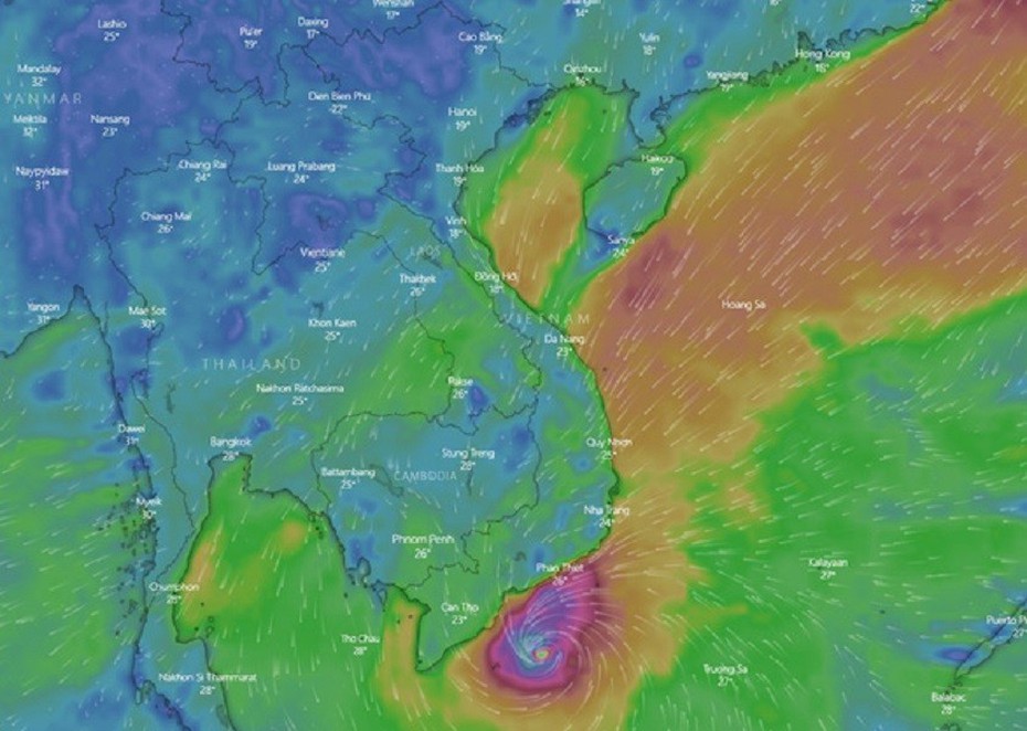 Khả năng cao miền Nam hứng bão cường độ mạnh vào tuần tới