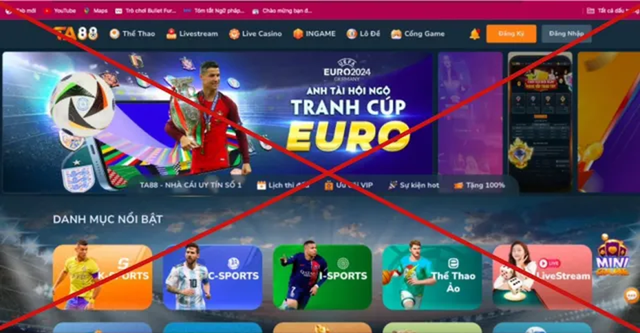 Cảnh báo tội phạm cá độ bóng đá mùa EURO 2024