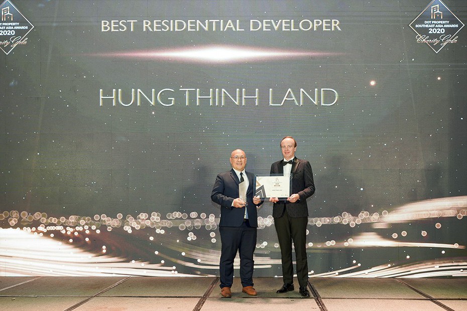 Hưng Thịnh Land nhận giải Nhà phát triển BĐS tốt nhất Đông Nam Á 2020