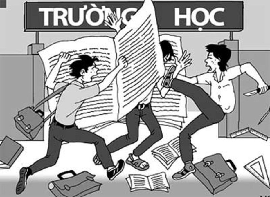 Can ngăn đánh nhau, thầy bí thư Đoàn trường bị hành hung phải nhập viện