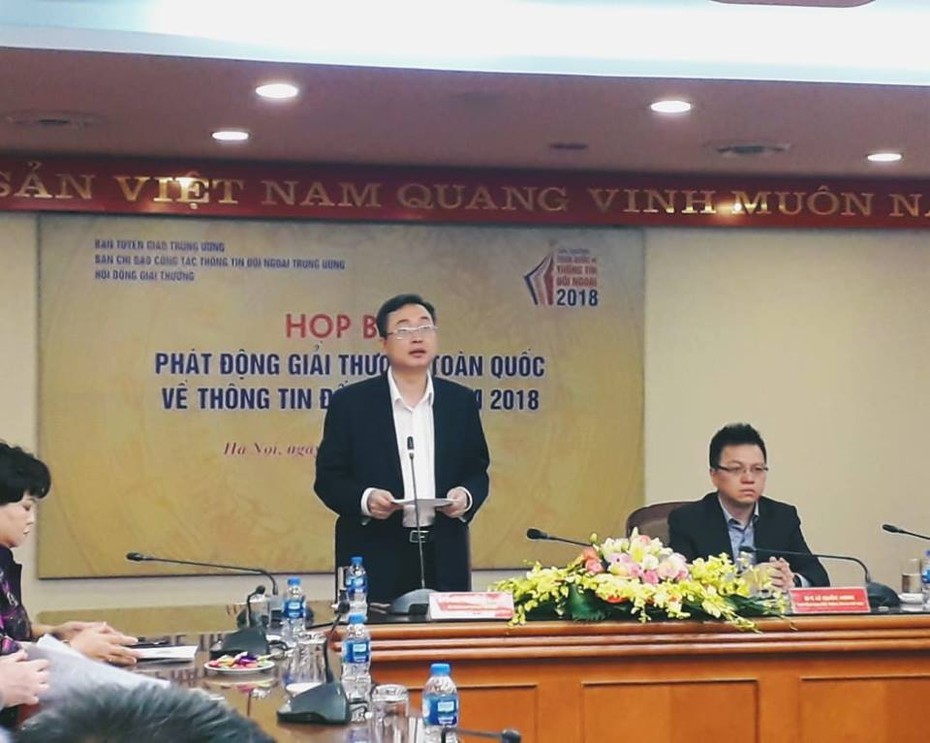 Phát động giải thưởng toàn quốc về thông tin đối ngoại năm 2018