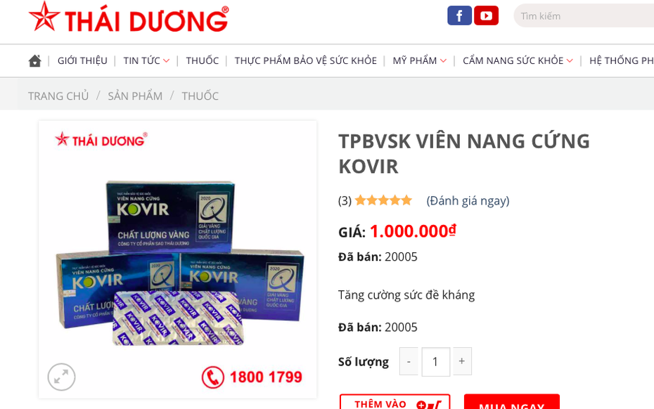 Thổi phồng công dụng, Sao Thái Dương tăng giá thuốc sau một đêm?