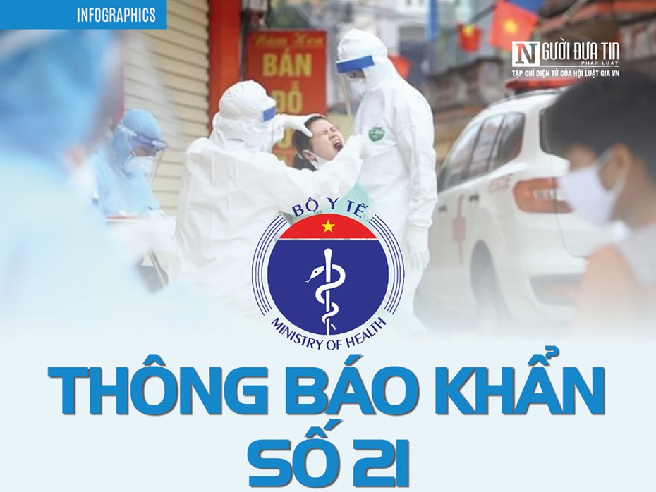 [Info] Bộ Y tế ra thông báo khẩn số 21: Các địa điểm và chuyến bay liên quan đến bệnh nhân COVID-19