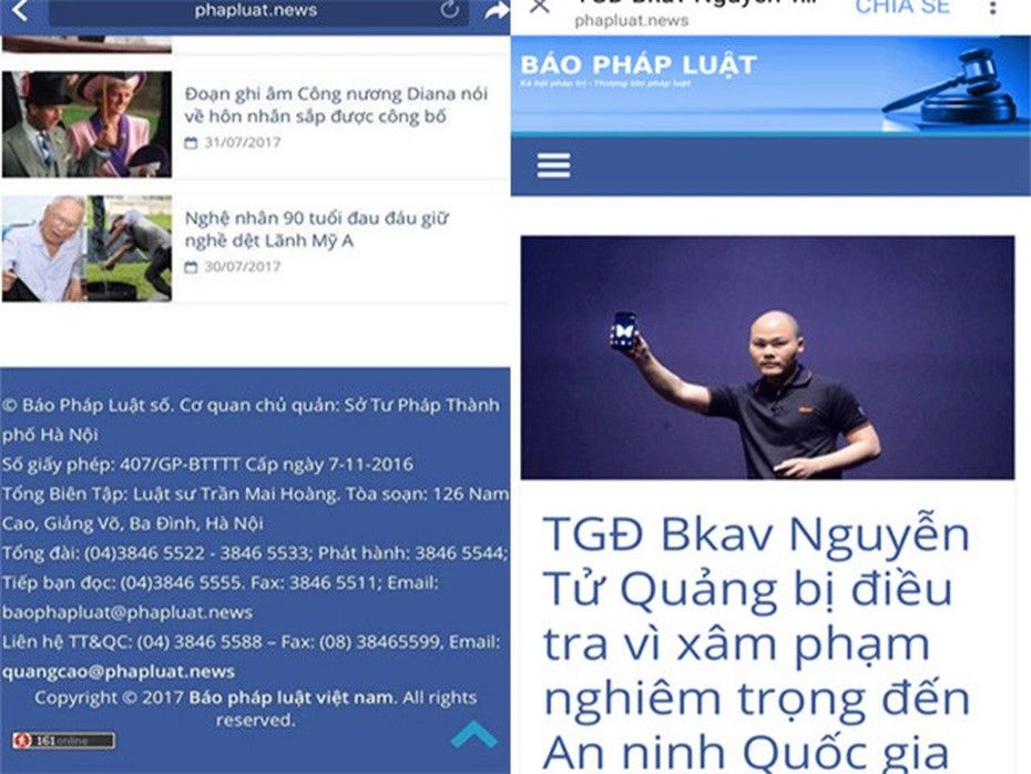 Sở Tư pháp Hà Nội xác minh trang web tung tin đồn về ông Nguyễn Tử Quảng