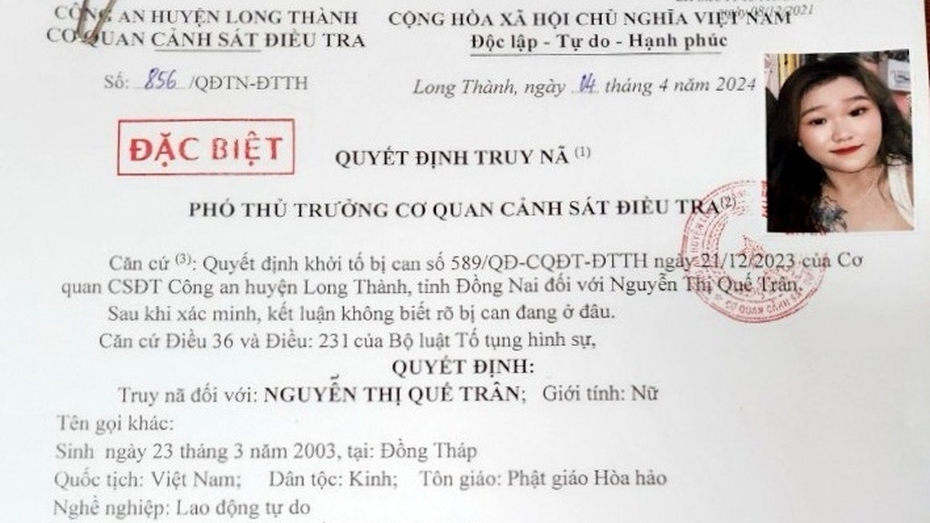 Bắt "nữ quái" bị truy nã đặc biệt vì cướp tài sản