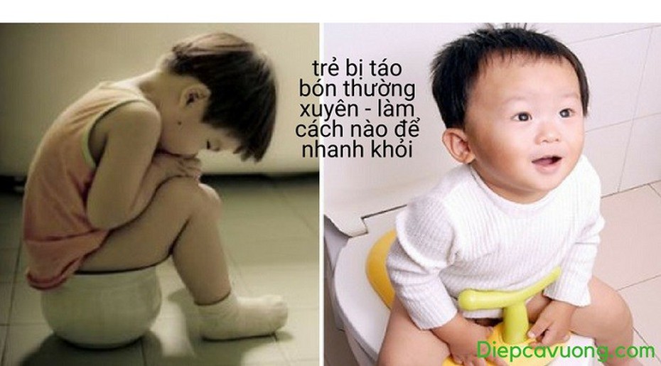 Trẻ bị táo bón thường xuyên – Làm cách nào để khỏi?