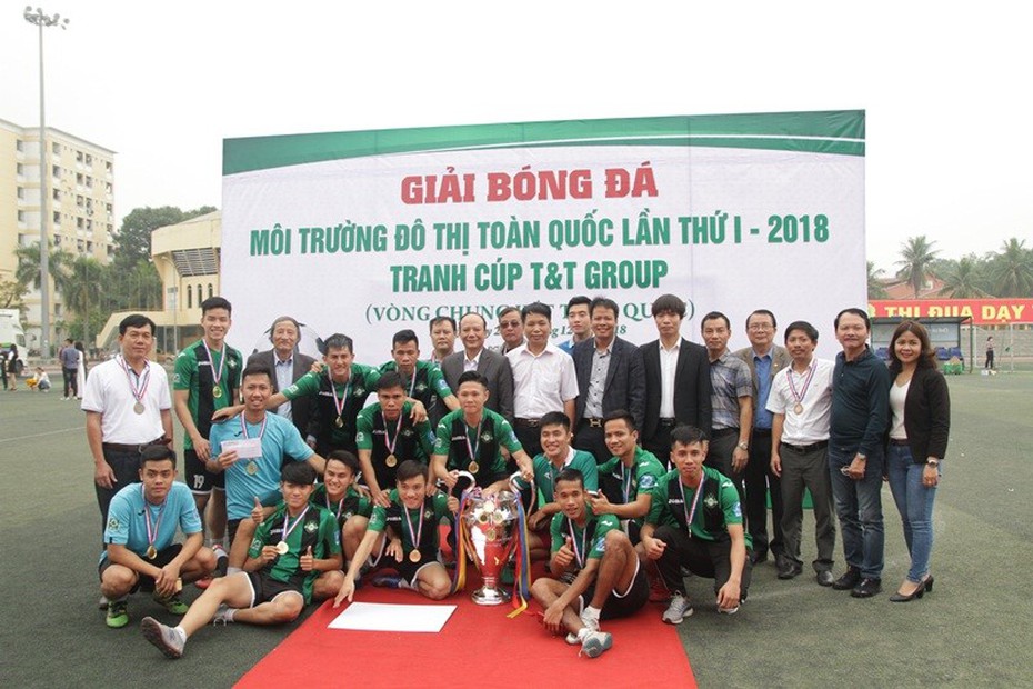 Bế mạc và trao giải Giải bóng đá Môi trường và Đô thị toàn quốc lần thứ I – 2018 tranh Cup T&T Group