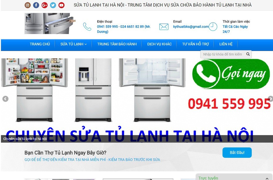 Địa chỉ sửa tủ lạnh Sanyo tốt nhất Hà Nội