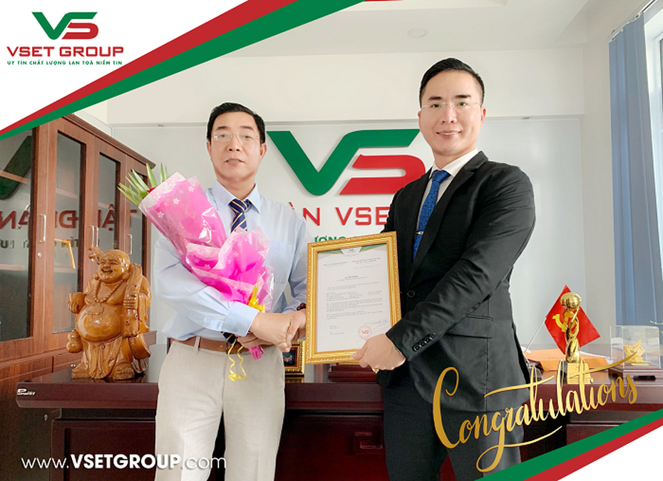 Tập đoàn VSETGROUP thông báo bổ nhiệm Giám đốc Hành chính Nhân sự