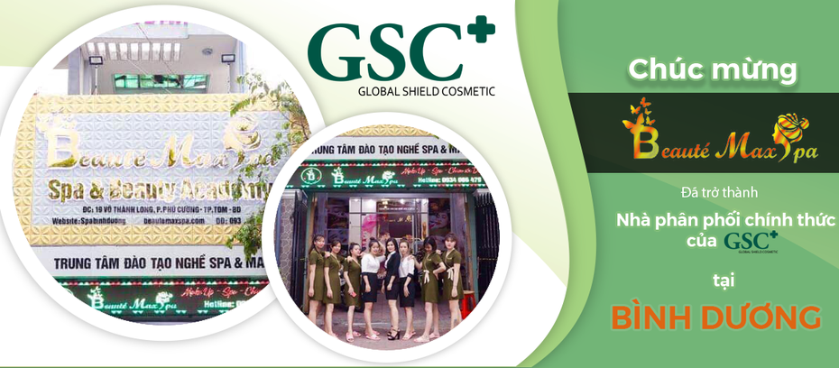 BEAUTÉ MAX SPA trở thành nhà phân phối GSC+ tại Bình Dương