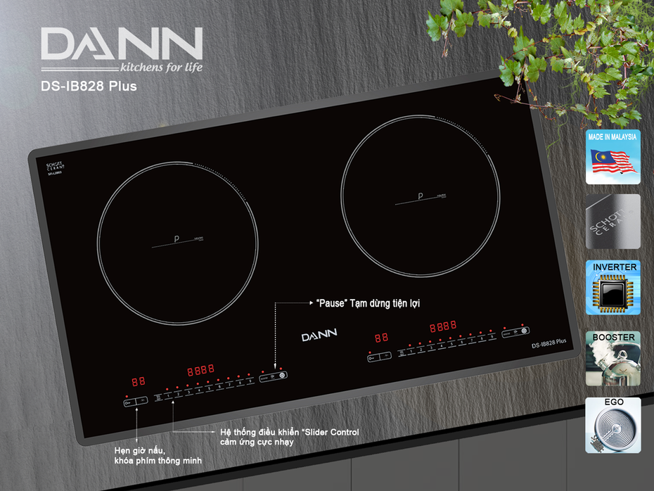 Vì sao nói bếp từ Dann DS-IB828 PLUS là bếp từ tốt nhất năm 2020?