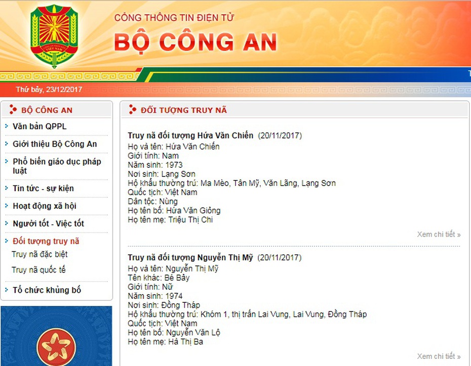 Công an phát lệnh truy nã khi nào?