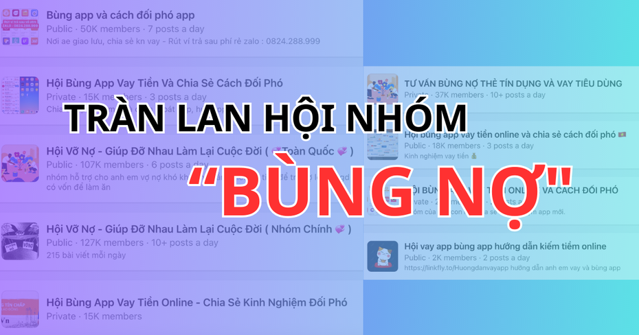 Cảnh báo từ các chiêu trò "bùng nợ": Bài 1: Nở rộ các hội nhóm dạy nhau "bùng nợ" trên Facebook
