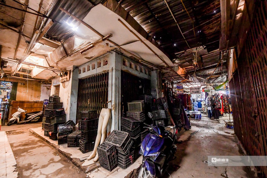 Hà Nội: Nhếch nhác khu chợ Ngã Tư Sở, mất an toàn PCCC