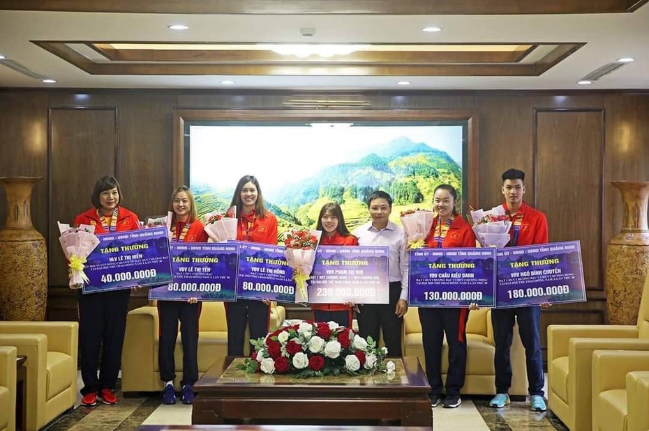 Quảng Ninh chi thưởng lớn cho các VDV, HLV đạt thành tích cao tại SEA games 30