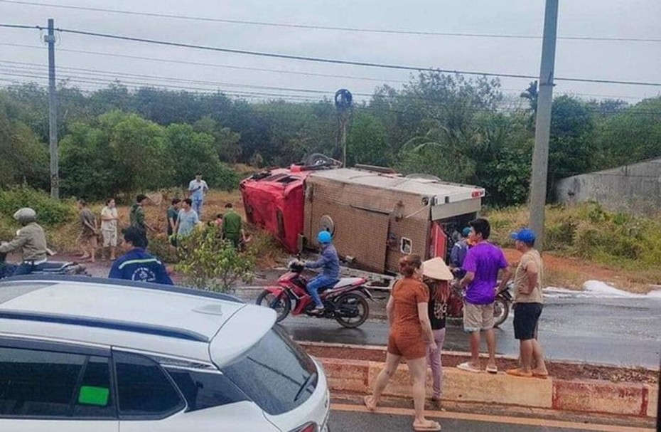 Thương tâm, hai chiến sĩ PCCC tử vong khi đang trên đường làm nhiệm vụ