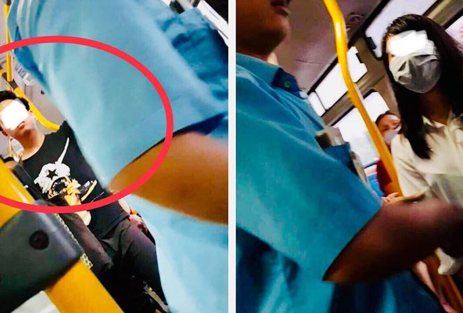 Hà Nội: Lại phát hiện kẻ biến thái thủ dâm phía sau 2 cô gái trên xe buýt