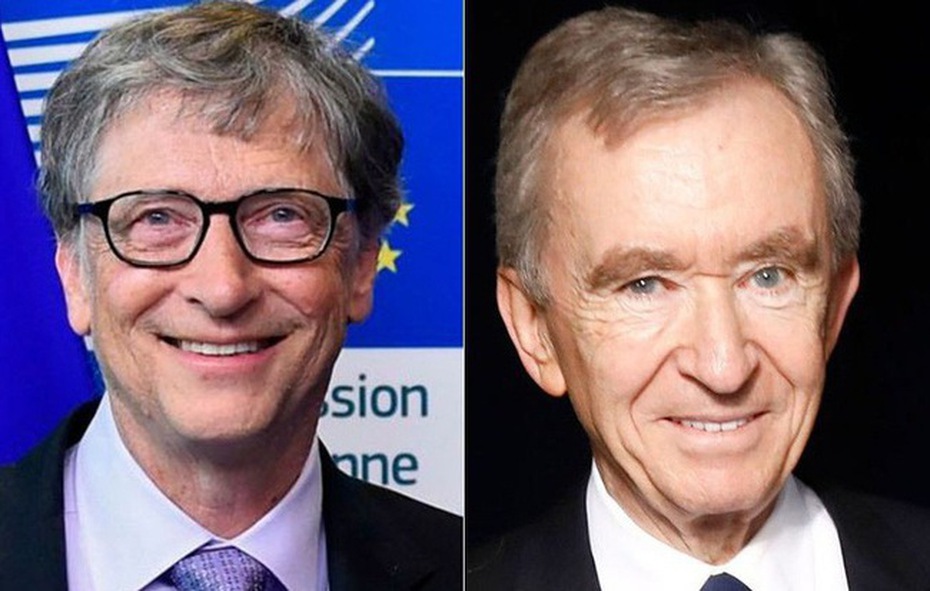 Giới siêu tỷ phú biến động lớn: Bill Gates tụt hạng vì bị ông chủ Louis Vuitton vượt mặt