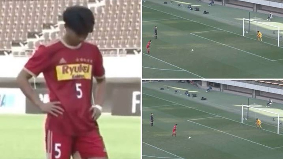 Sốc với pha sút penalty dài nhất lịch sử bóng đá tại Nhật Bản