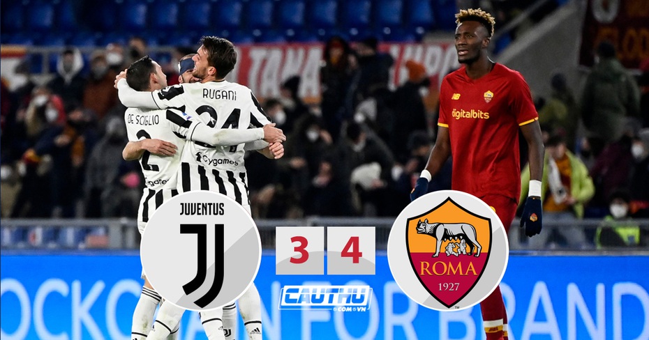 Kết quả Roma 3-4 Juventus: 7 phút thay đổi cục diện