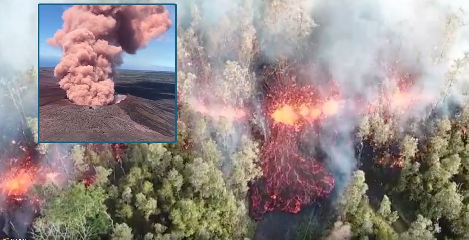 Nóng: Người dân Hawaii vội sơ tán vì động đất, nham thạch và khí gas