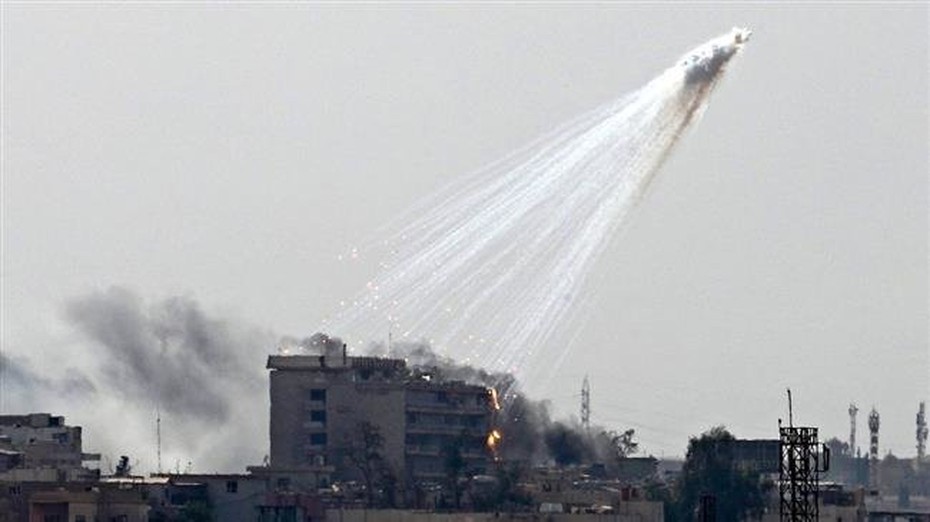 Thực hư thông tin liên quân Mỹ tại Syria thả bom phốt pho trắng
