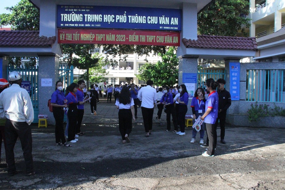 Ngày thi đầu tiên tại tỉnh Đắk Lắk không có sự cố bất thường