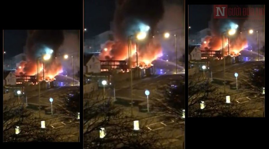 Video: Hàng chục xe buýt cháy nổ trong đêm tại London