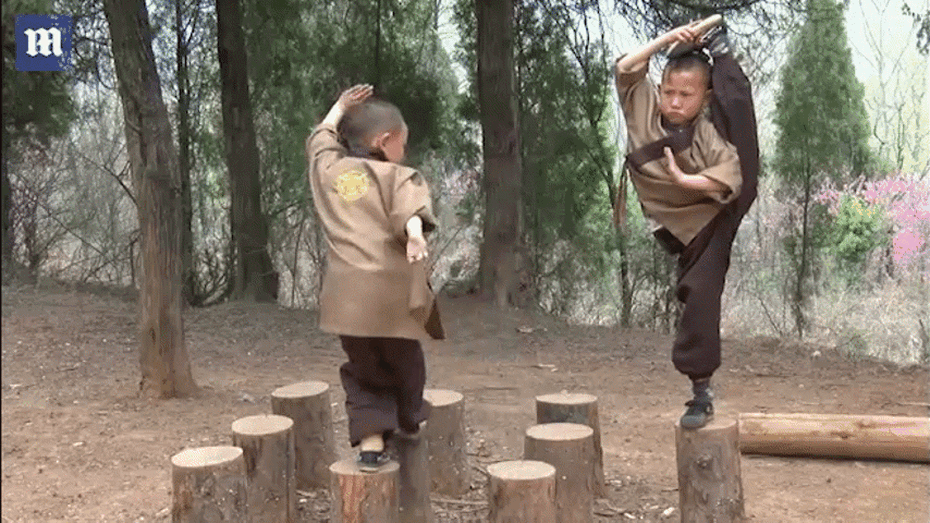 Video: Kinh ngạc với sự khổ luyện của các võ sĩ nhí Thiếu Lâm