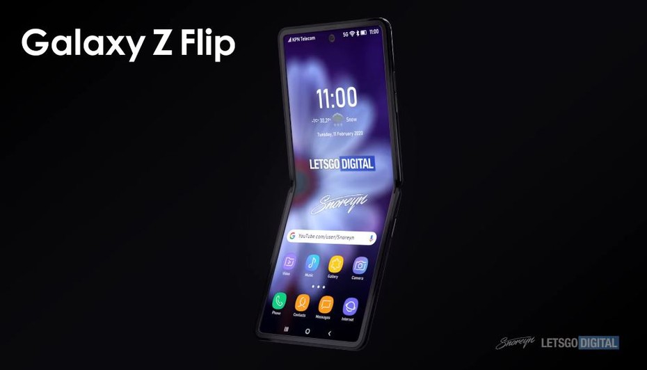 Video: Cận cảnh chiếc Galaxy Z Flip (Galaxy Fold 2) sắp ra mắt của Samsung