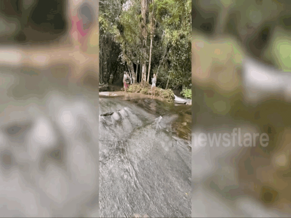 Clip: Thanh niên Brazil trượt thác nước ngoạn mục đến khó tin