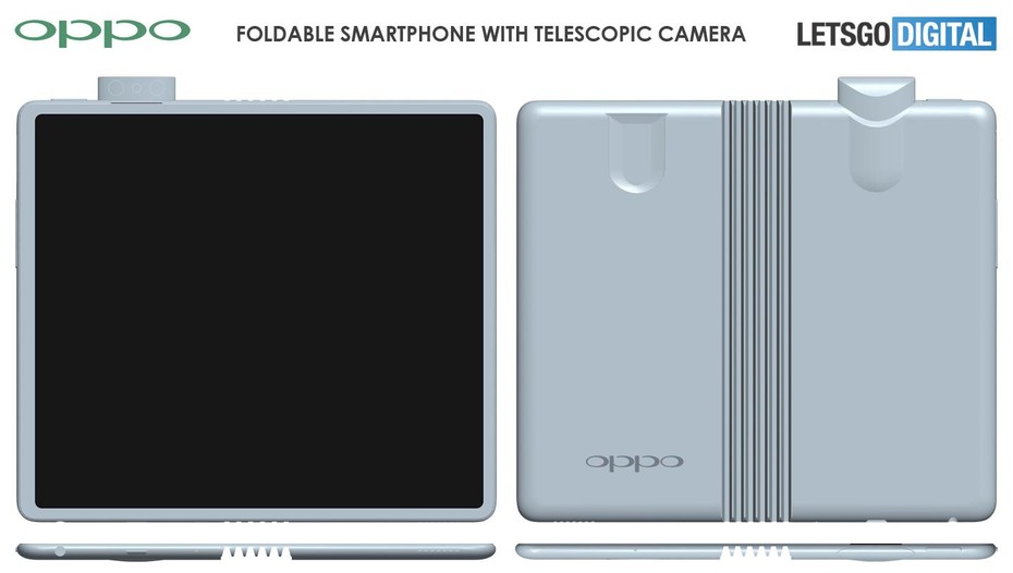 Đi trước Samsung, Huawei, điện thoại gập màn hình của Oppo có camera "thò thụt"