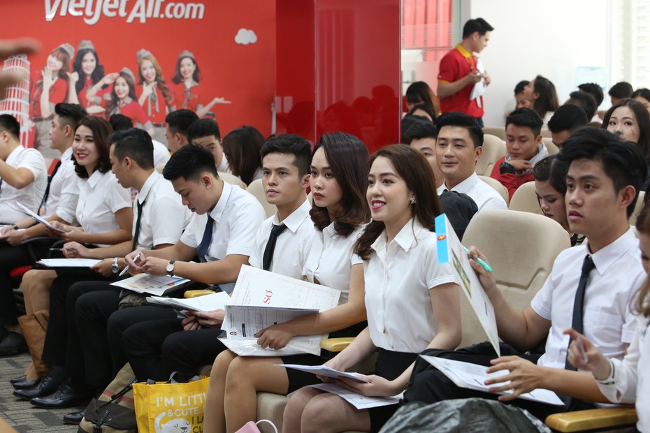 Tưng bừng ngày hội tuyển dụng tiếp viên Vietjet trong tháng 10