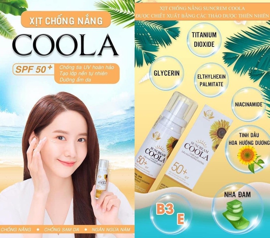 Xịt chống nắng Coola: 1 tiện – 3 lợi