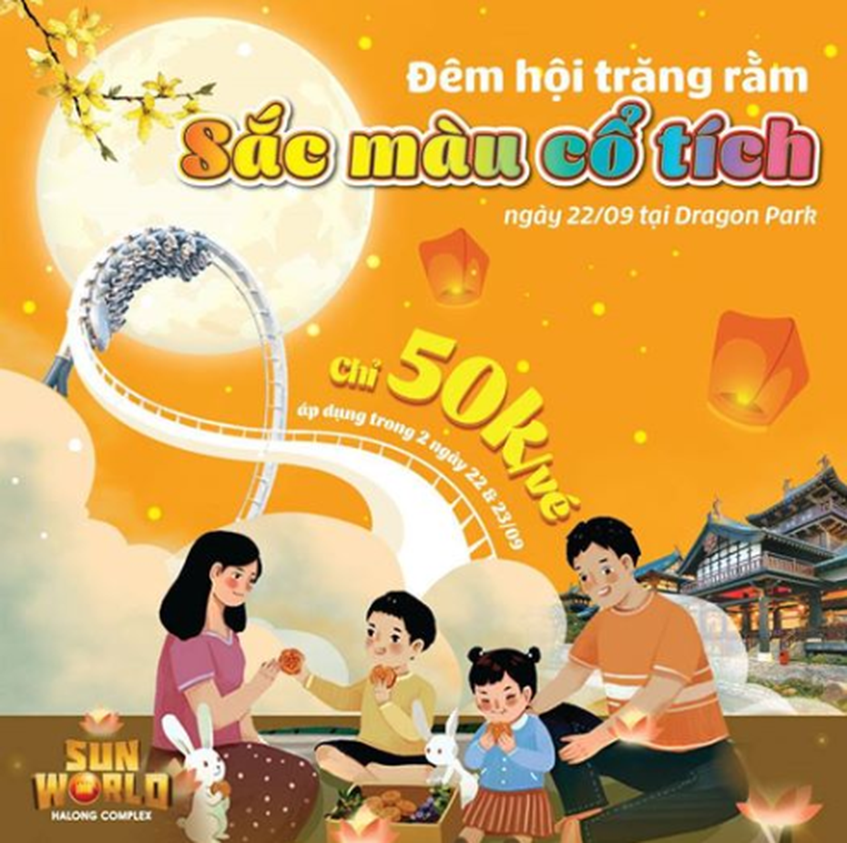 Chỉ cách Hà Nội 1,5 giờ đi xe, tặng ngay con bạn một Tết trung thu đặc biệt ở khu vui chơi giải trí đỉnh nhất miền Bắc