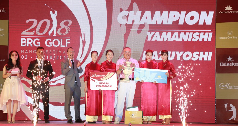 Bế mạc BRG Golf Hanoi Festival 2018: Du lịch Gôn Việt nam tạo dấu ấn đậm nét với gôn thủ quốc tế