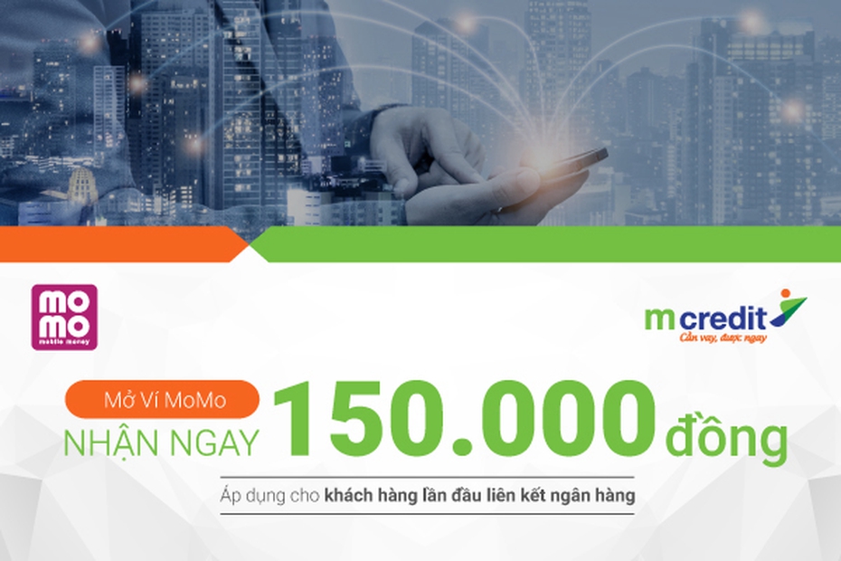 Tặng 150.000đ khi thanh toán Mcredit qua Momo