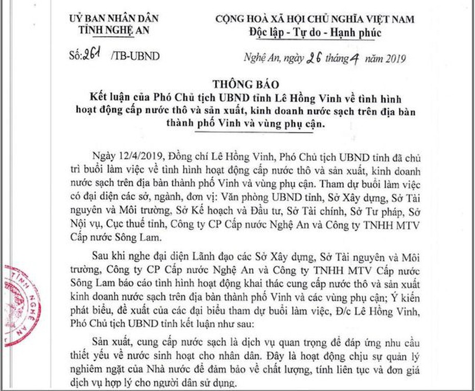 Nghệ An: Vấn đề nước sạch và sức khỏe cộng đồng