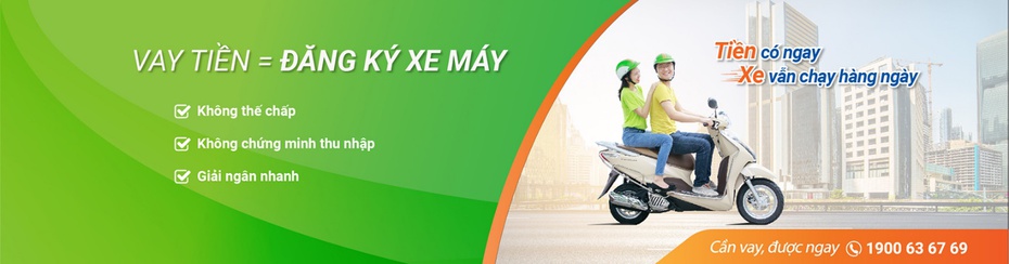 Vay tiền bằng đăng ký xe máy với Mcredit