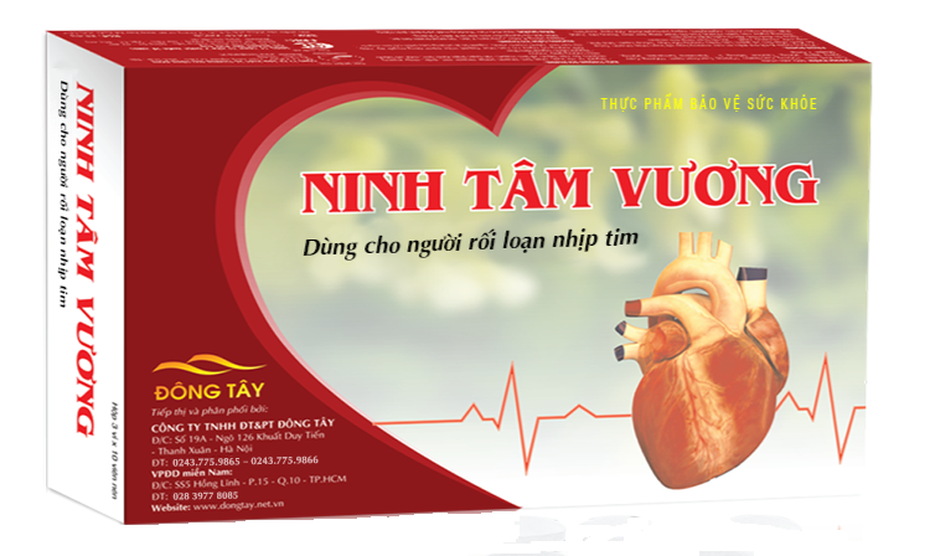 TPBVSK Ninh Tâm Vương - sản phẩm vàng cho người rối loạn nhịp tim