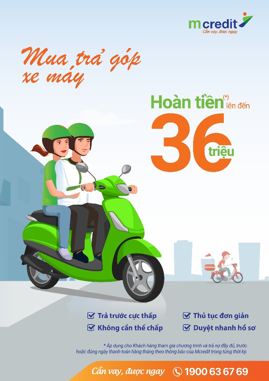 Mcredit hoàn tiền cho khách vay trả góp