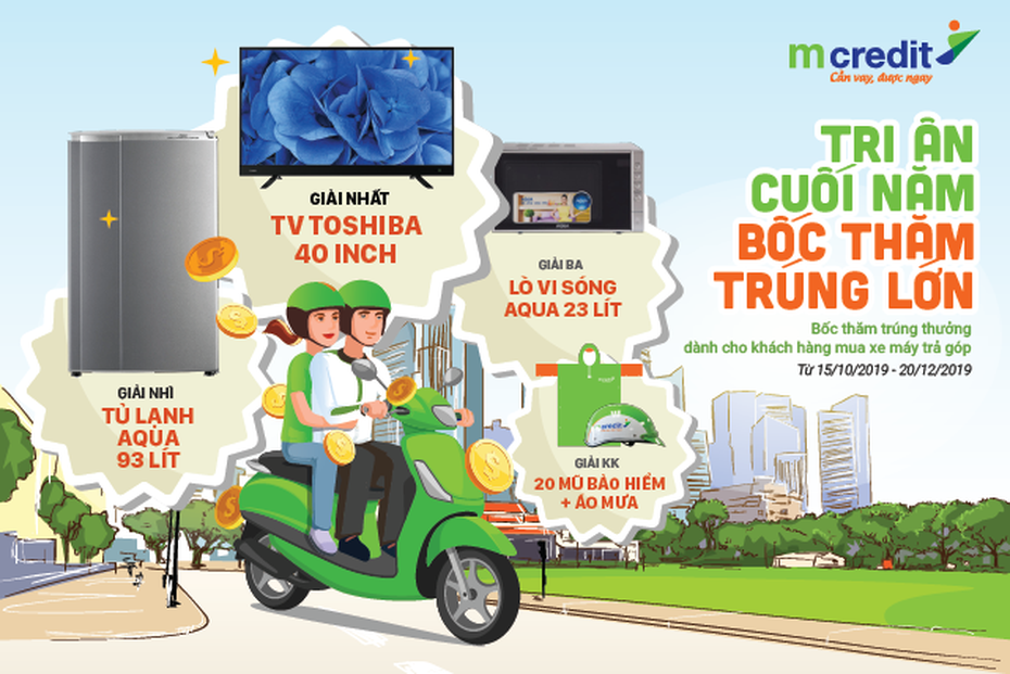 Mcredit tri ân cuối năm – Bốc thăm trúng lớn