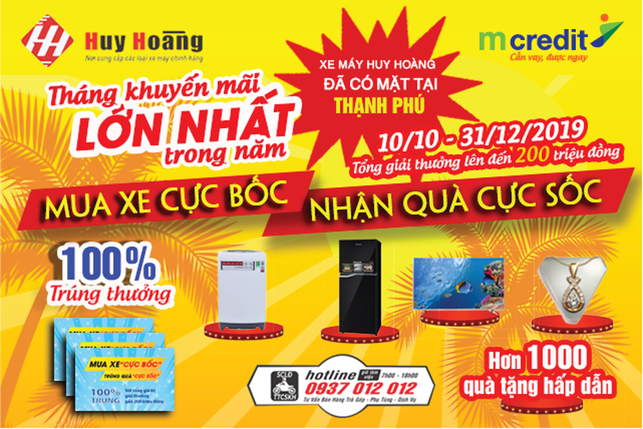 Mua xe cực bốc – Trúng quà cực sốc