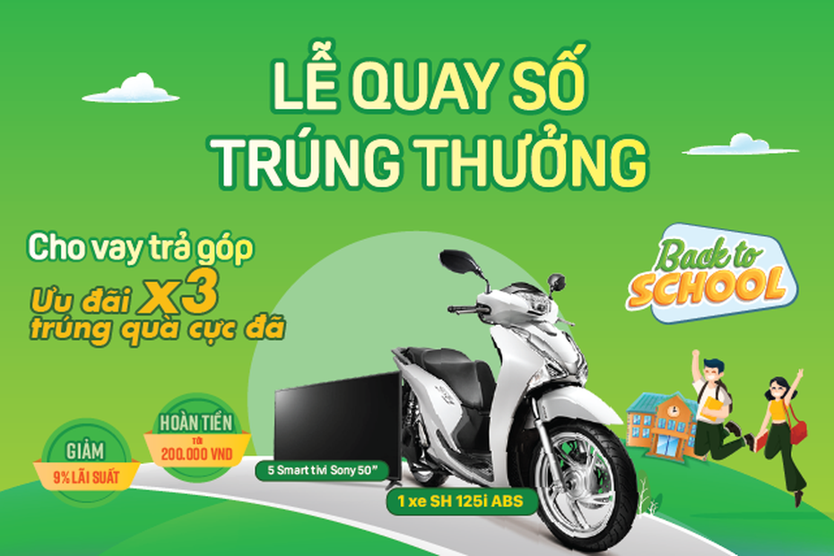 Chúc mừng khách hàng trúng thưởng chương trình khuyến mại của Mcredit