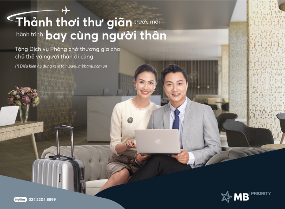 Ngân hàng MB dành tặng đặc quyền cho cả chủ thẻ và người thân