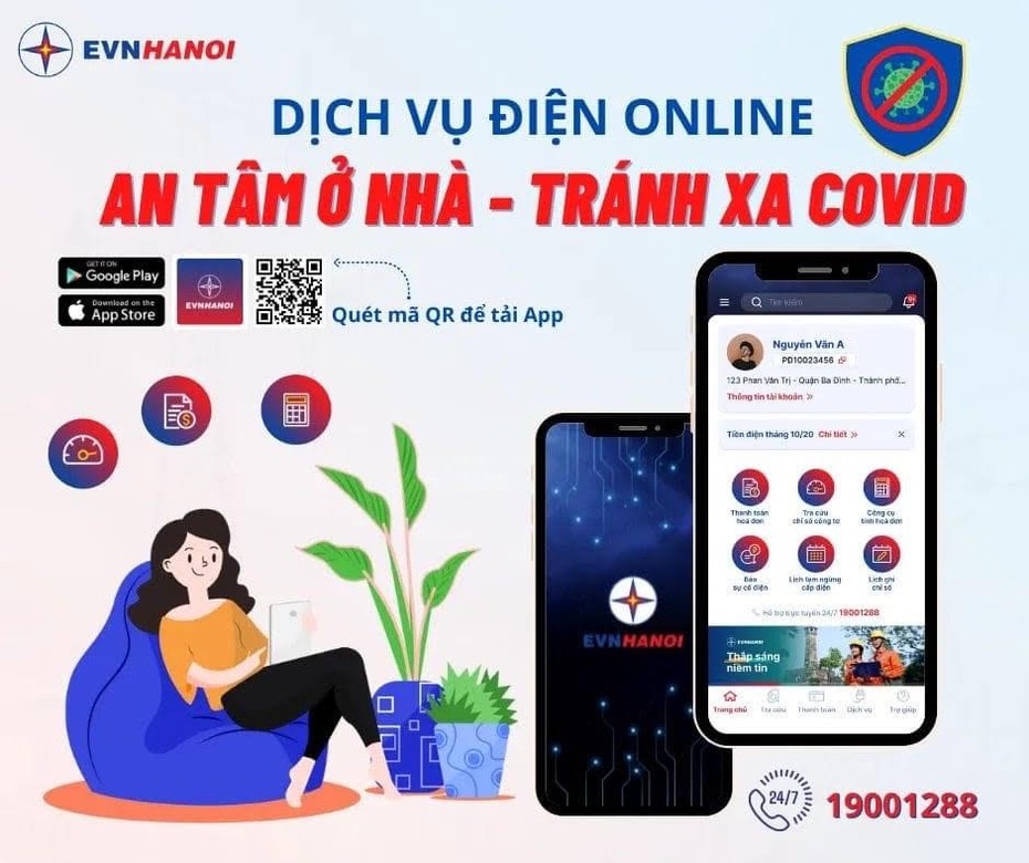 Khách hàng có thể đăng ký thay đổi định mức sử dụng điện ngay tại nhà