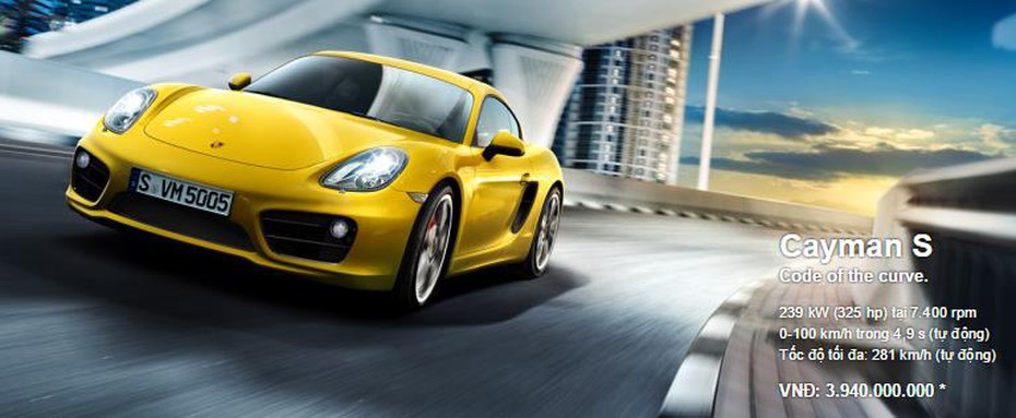 Bảng giá mới nhất của hãng Porsche tại Việt Nam
