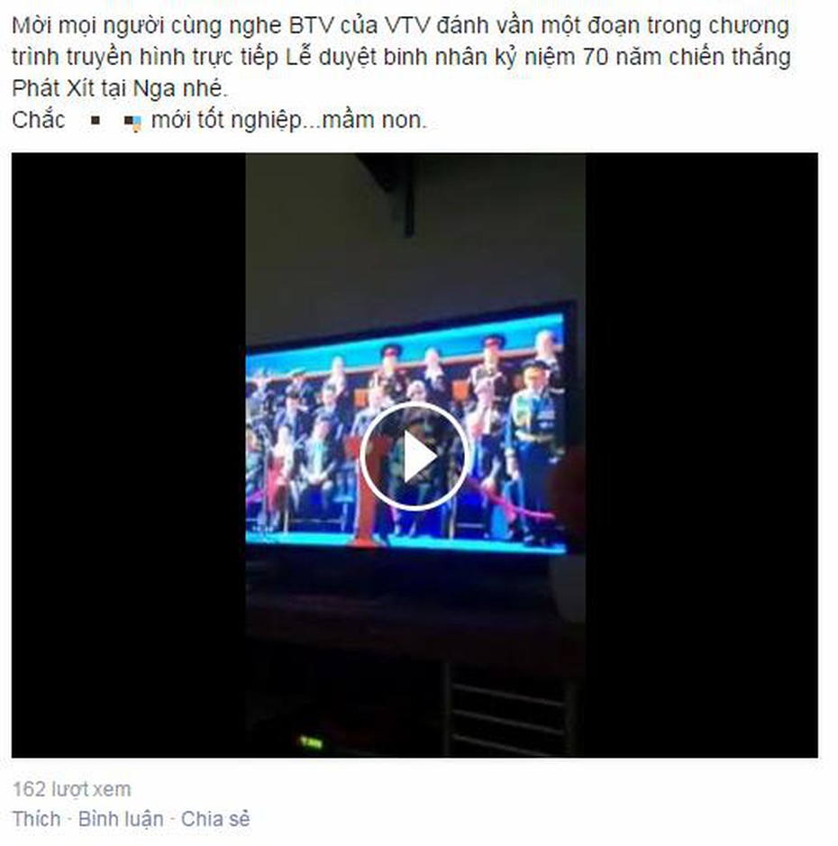 Bức xúc với ‘Thảm họa dịch’ trên VTV1 trong lễ duyệt binh Nga
